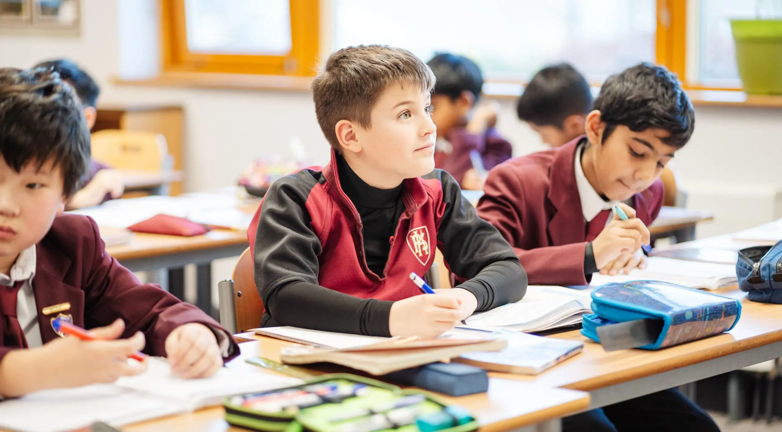 Boys listening in lesson at Homefield Prep 