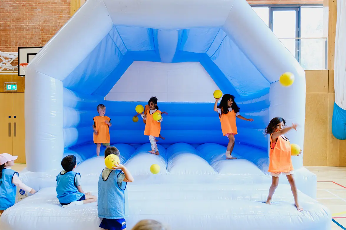 Boys doing fun activities during holiday club at Homefield Prep